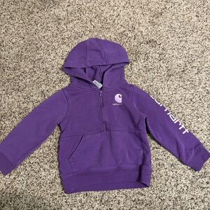 Carhartt Purple Hoodie Sweatshirt for Kids